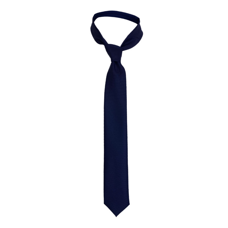 Navy Blue Tweed Tie | Massy Birch