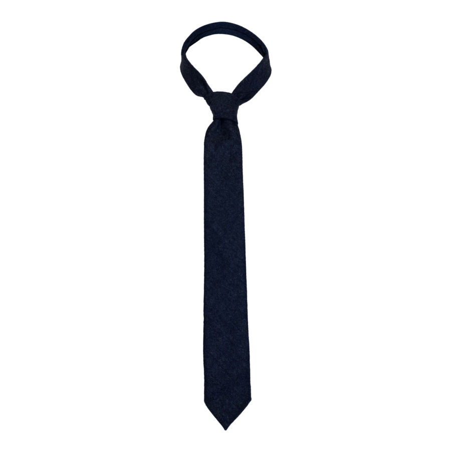 Dark Blue Tweed Tie | Massy Birch