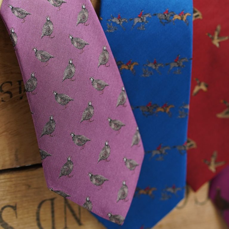 Pink Partridge Tie - Image 2